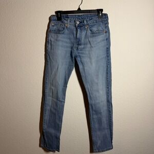 Levi's 502 Taper Fit Jeans Mens 29x30 Blue Denim Cotton Stretch Everyday‎ Wear